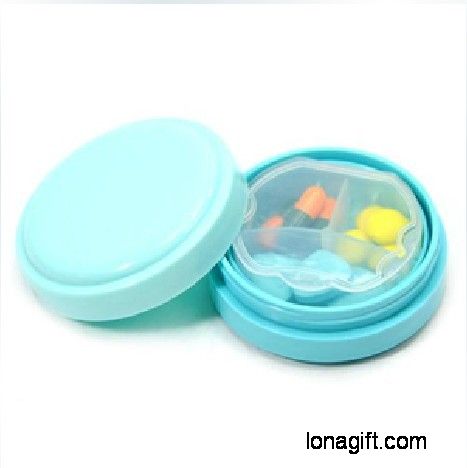 圓形三格小藥盒